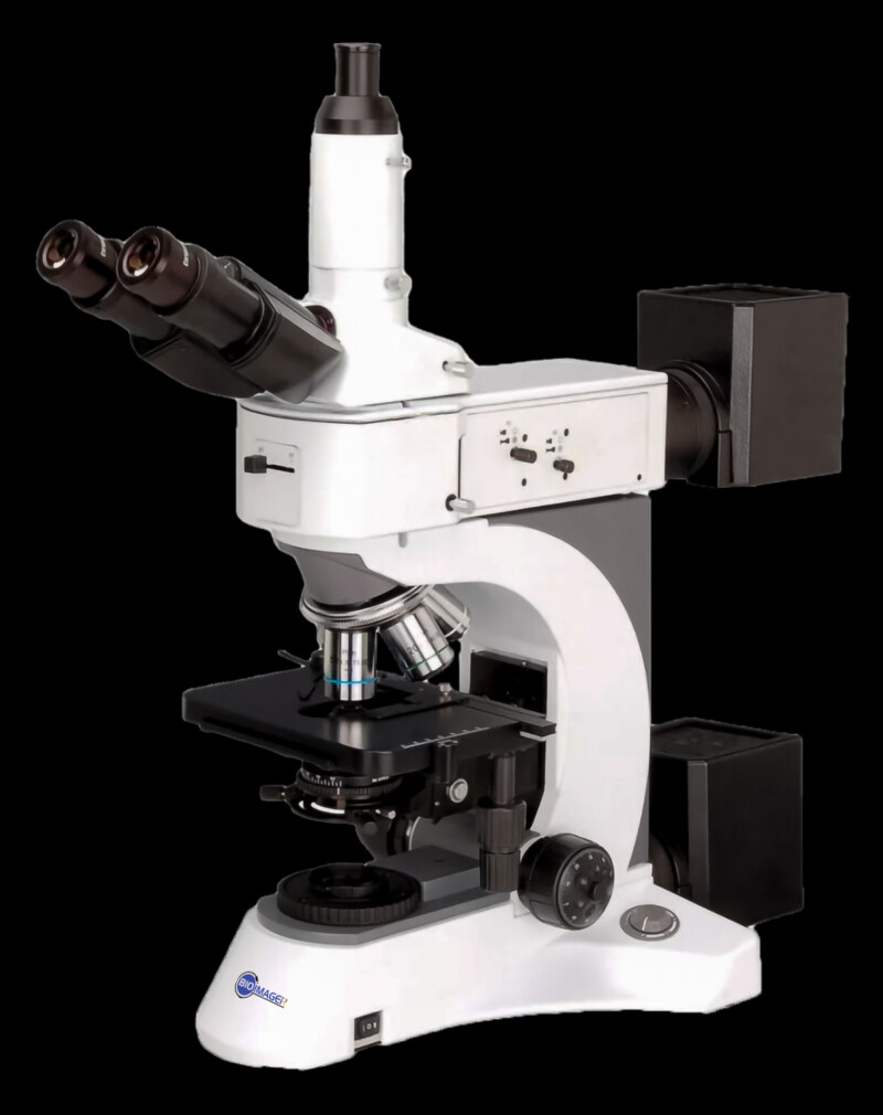 BMU500 Metallurgical Upright Reflected/Transmitted BF/DF/Pol Microscope with 50x-1000x Magnification - Image 2