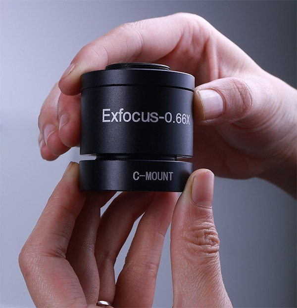 Universal 0.5x/ 0.66x C-Mount Adapter for Zeiss, Leica, Olympus, Nikon or Huvitz-10460