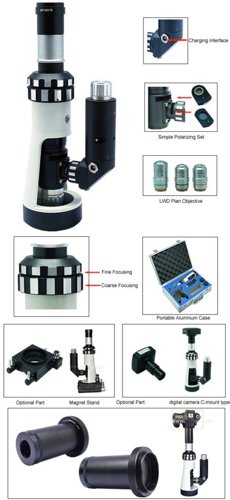 BMU100 Portable LED Metallurgical Microscope