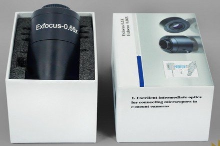 Universal 0.5x/ 0.66x C-Mount Adapter for Zeiss, Leica, Olympus, Nikon or Huvitz-10449
