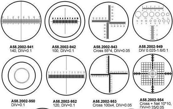 Reticles/Micrometers