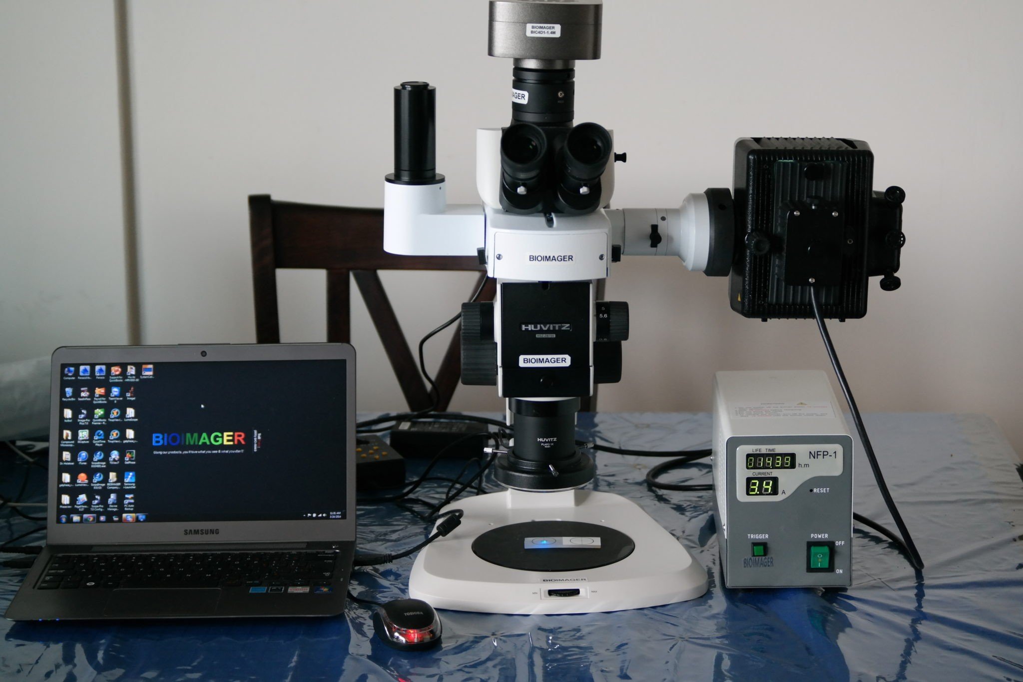 BSM780FL BIOIMAGER Epi-Fluorescence Stereoscopy Package