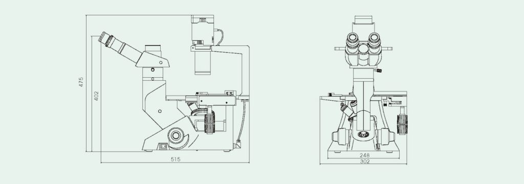 BIM500L Digital LCD Inverted Biological Microscope