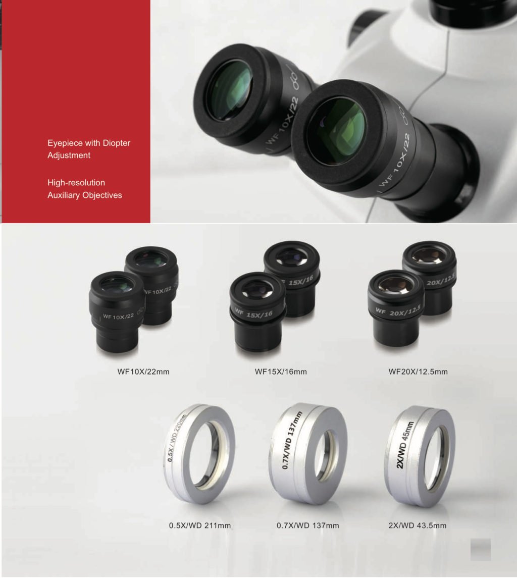 BSM300 aux lenses & eyepieces