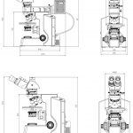BPM800 Polarizing Microscope Dimension