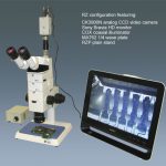 Configurable RZ Meiji Techno Research Zoom BF/DF Stereo Microscope-10693
