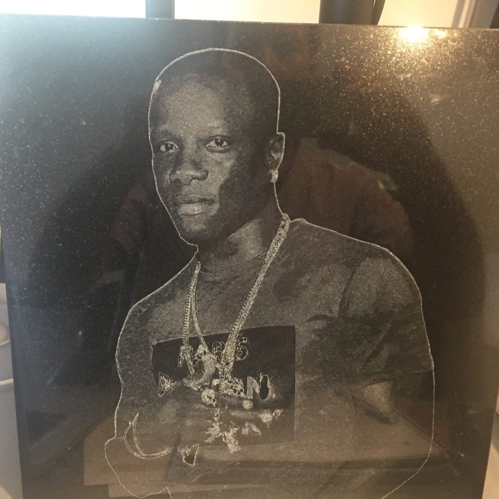 Laser Engraving of Photos on Marble / Granite / Stones-70678