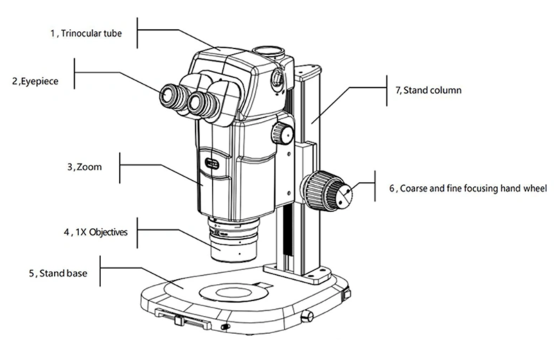 BSM1350 Stereo Microscope with 18:1 Zoom Ratio and OIC Imaging - Image 10