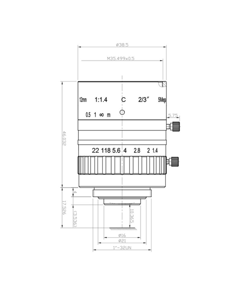 2/3 Inch SWIR Series MACHINE VISION LENSES - Image 3
