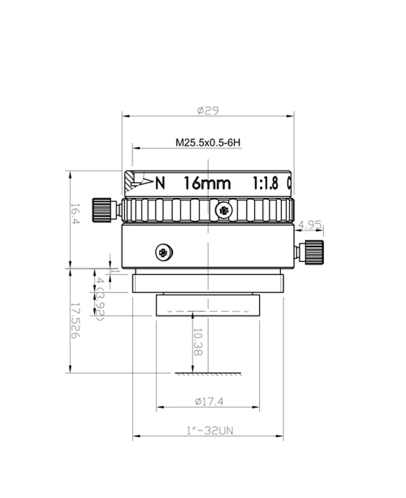 2/3 3MP 120lp/mm FA Series Visible Light Macro Lens - Image 11
